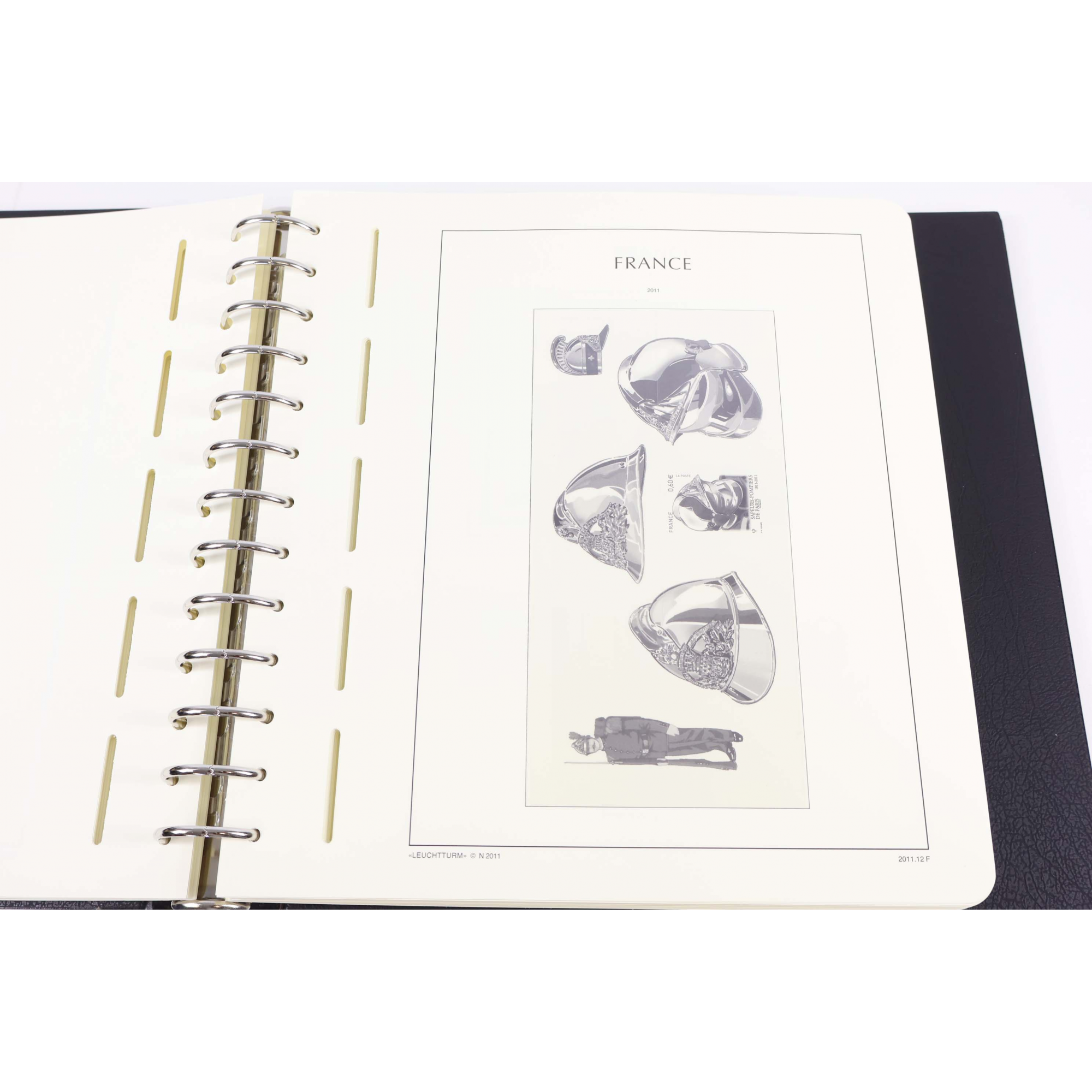 CLASSEUR LEUCHTTURM POUR RANGER COLLECTION DE TIMBRES DE FRANCE DE 2011 À 2013