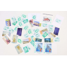 LOT 50 TIMBRES A VALIDITÉ PERMANENTE, LETTRES VERTES VP 20G FRANCE
