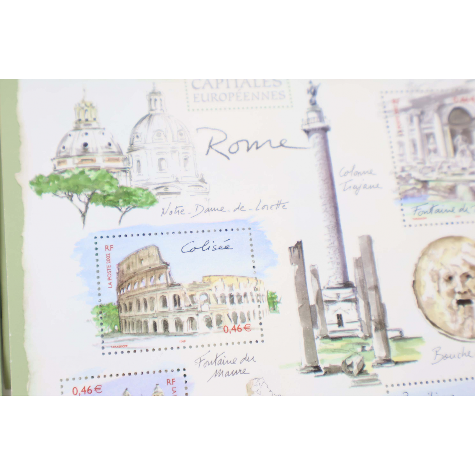 LOT 100 BLOCS N° 53 ROME CAPITALES EUROPÉENNES TIMBRES NEUFS 0.46€ X 4 VF 184€