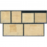 FRANCE N°148/149/150/152/153/154 1ÈRE ORPHELIN NEUFS* SIGNÉ BRUN COTE 1285€