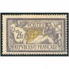 FRANCE N°122 2FR VIOLET TYPE MERSON NEUF* ANNÉE 1900 SIGNÉ BRUN COTE 1100€