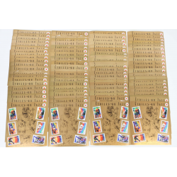 LOT 100 BLOCS N° 50 ÉTOILES DU JAZZ, TIMBRES NEUFS** 0.46€ X 6, FACIALE 276€