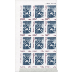 FRANCE FEUILLE AUTOADHÉSIVE 12 TIMBRES DAUMIER N°224 SIGNÉ BRUN COTE 3540€