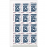 FRANCE FEUILLE AUTOADHÉSIVE 12 TIMBRES DAUMIER N°224 SIGNÉ BRUN COTE 3540€