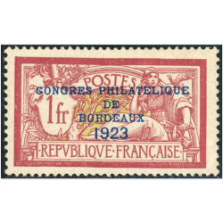 FRANCE N°182 SURCHARGÉ DE BORDEAUX NEUF ANNÉE 1923 GOMME ALTÉRÉE