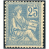 FRANCE N°114 TYPE MOUCHON TIMBRE NEUF SANS CHARNIÈRE SIGNÉ BRUN ANNÉE 1900-01
