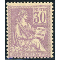 FRANCE N°115 TYPE MOUCHON TIMBRE NEUF AVEC PETITE CH SIGNÉ BRUN ANNÉE 1900-01