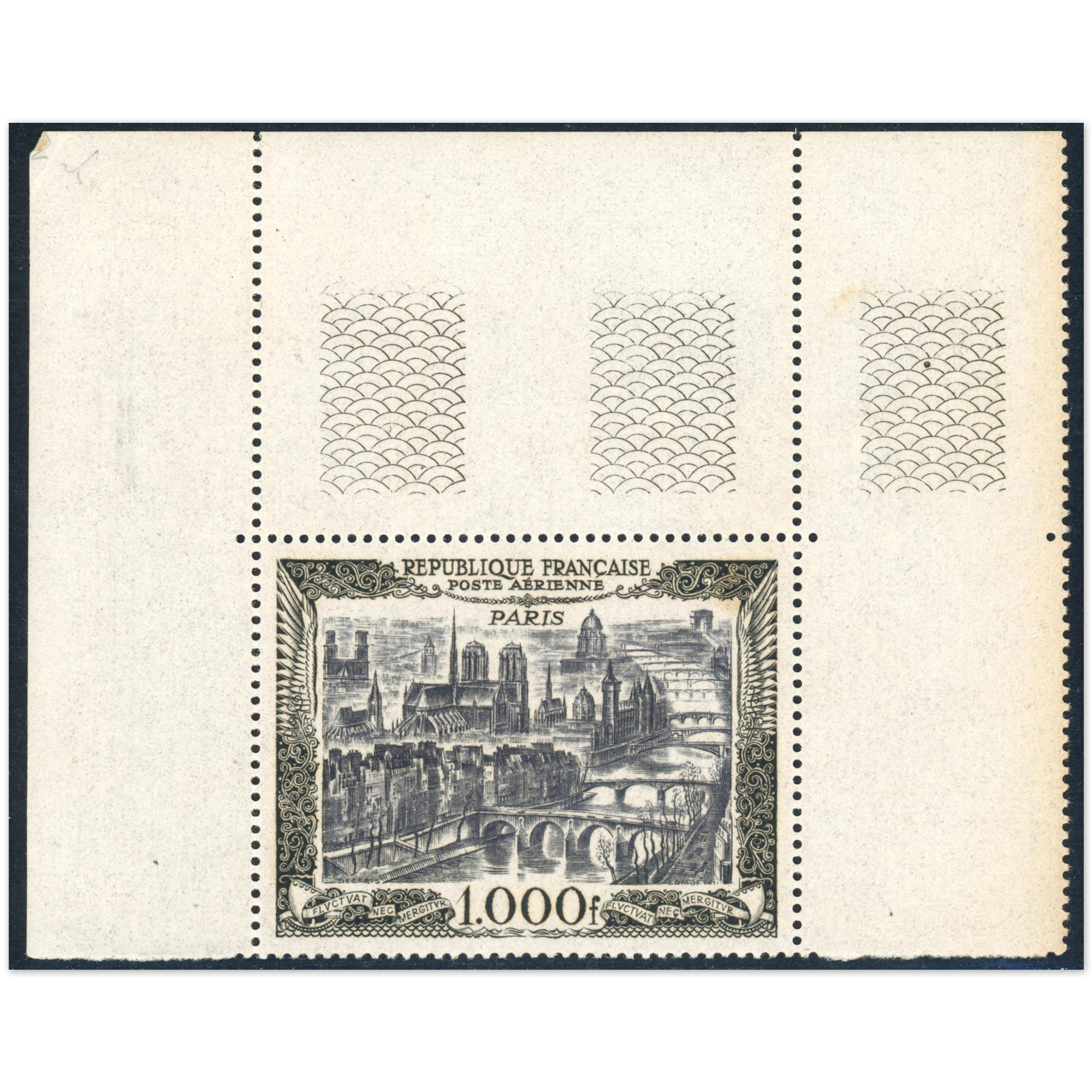 FRANCE POSTE AÉRIENNE N°29 TIMBRE NEUF AVEC BORD DE FEUILLE COTE 165€ ANNÉE 1950