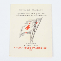 FRANCE CARNET CROIX-ROUGE N°2004 DE 1955 TIMBRES NEUFS** COTE 450€ BELLE QUALITÉ