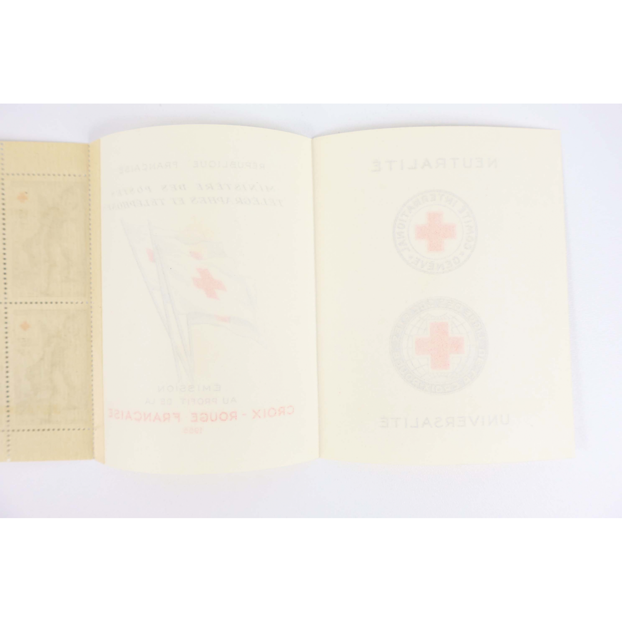 FRANCE CARNET CROIX-ROUGE N°2004 DE 1955 TIMBRES NEUFS** COTE 450€ BELLE QUALITÉ