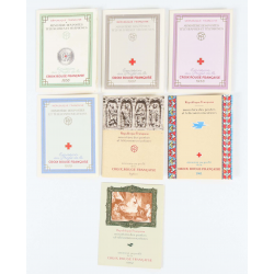 FRANCE COLLECTION COMPLÈTE CARNETS CROIX-ROUGE DE 1956 À 1962 TIMBRES NEUFS**