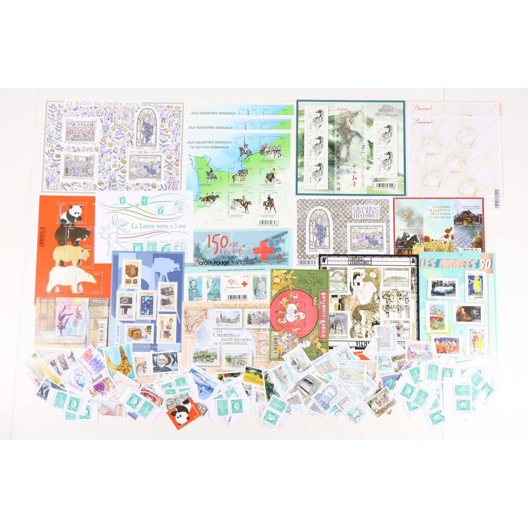 FRANCE COLLECTION TIMBRES ET BLOCS-FEUILLET NEUFS** DE 2014 VALEUR FACIALE 210€