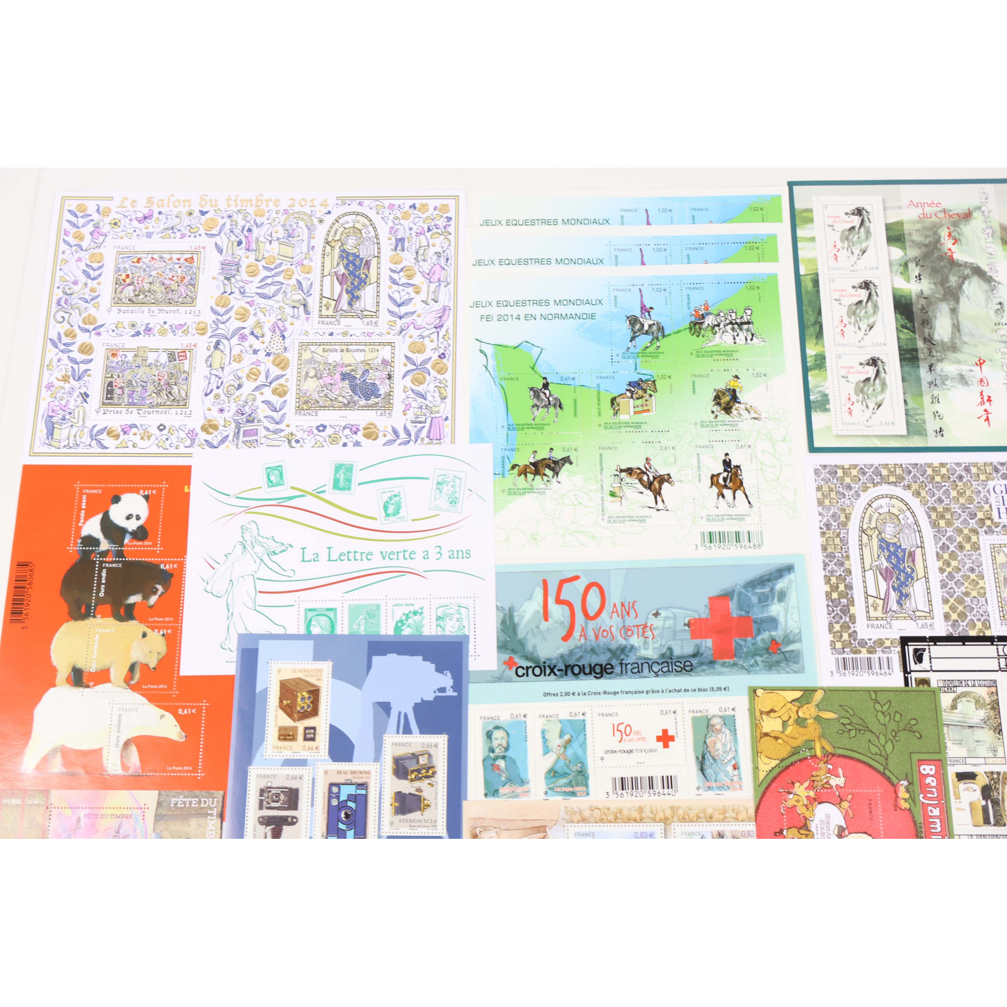 FRANCE COLLECTION TIMBRES ET BLOCS-FEUILLET NEUFS** DE 2014 VALEUR FACIALE 210€