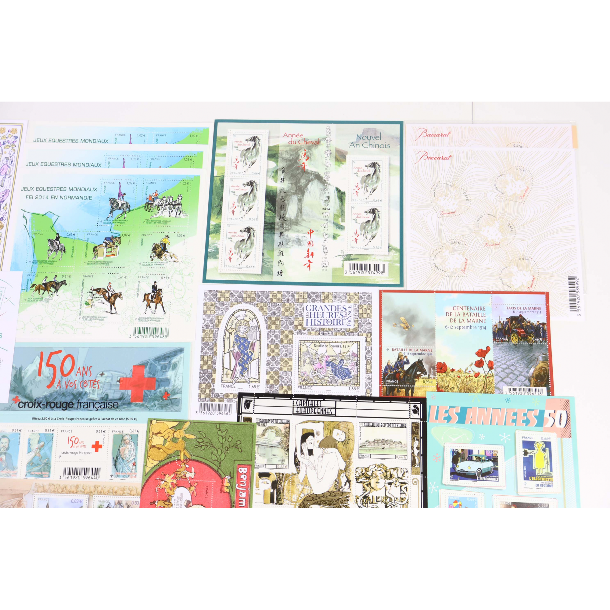 FRANCE COLLECTION TIMBRES ET BLOCS-FEUILLET NEUFS** DE 2014 VALEUR FACIALE 210€