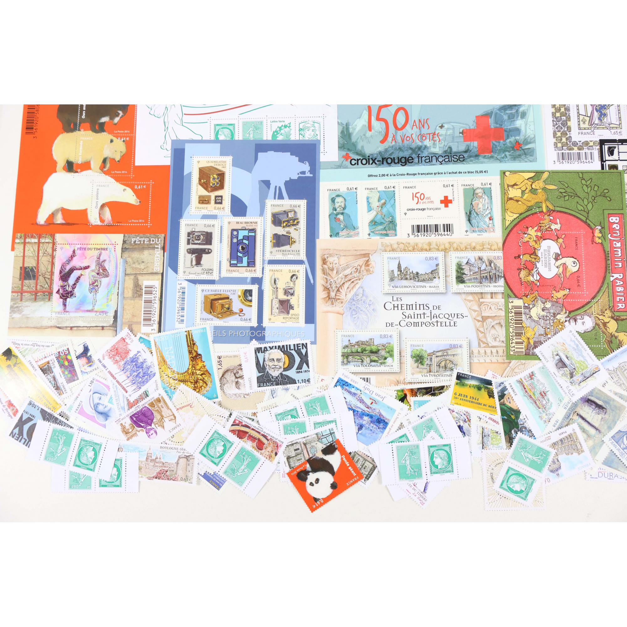 FRANCE COLLECTION TIMBRES ET BLOCS-FEUILLET NEUFS** DE 2014 VALEUR FACIALE 210€
