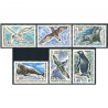TAAF SÉRIE COMPLÈTE FAUNE N°55 À 60 TIMBRES NEUFS ANNÉE 1976 COTE 83€