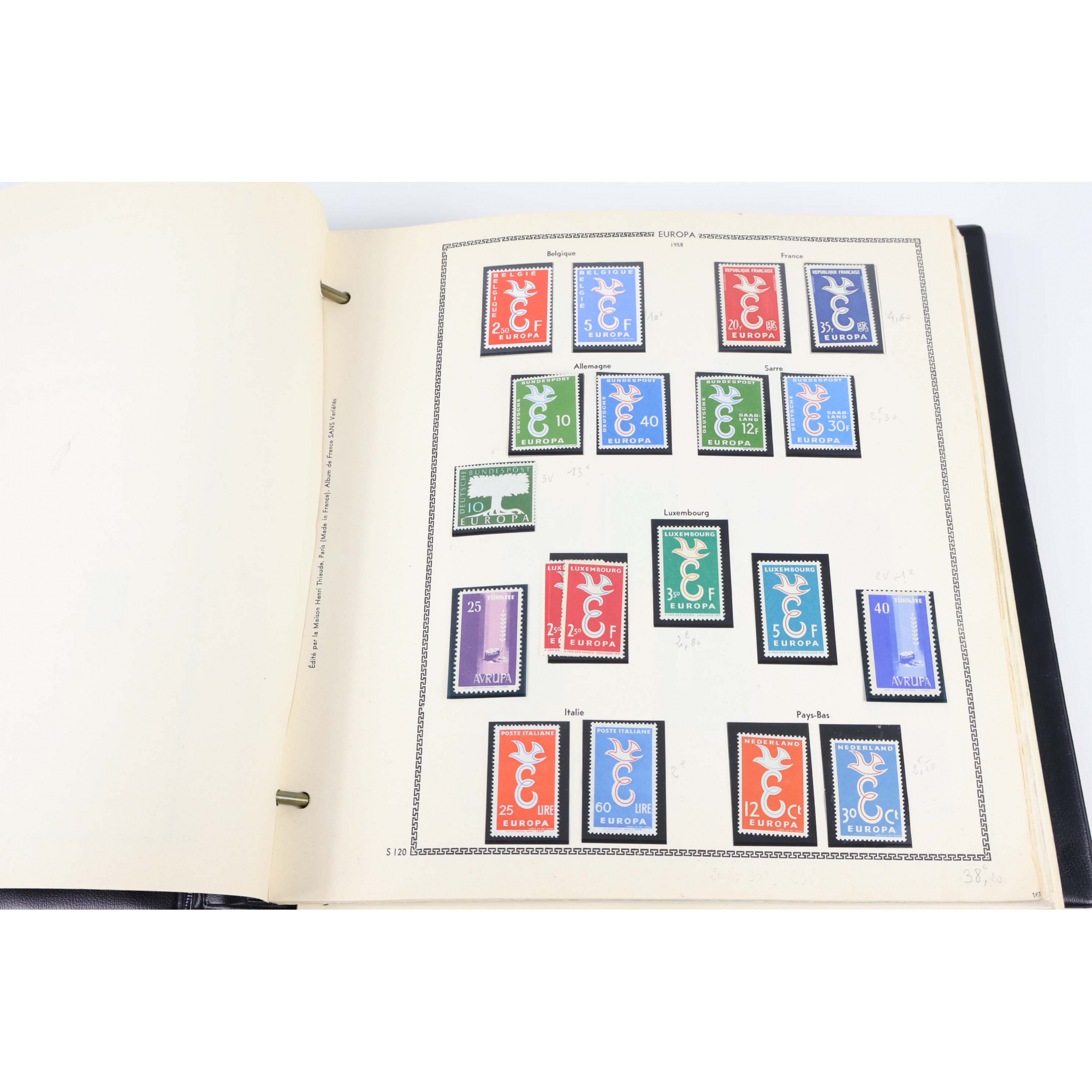 EUROPA COLLECTION DE 1958 À 1980 TIMBRES NEUFS** COTE SUPÉRIEURE À 2800 EUROS