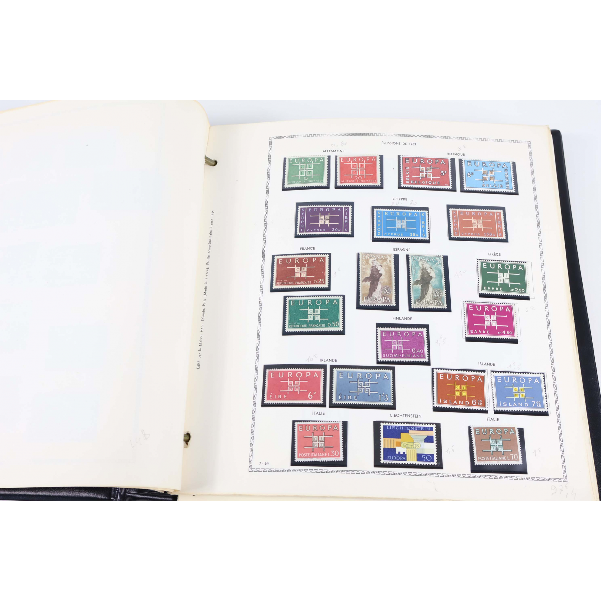 EUROPA COLLECTION DE 1958 À 1980 TIMBRES NEUFS** COTE SUPÉRIEURE À 2800 EUROS
