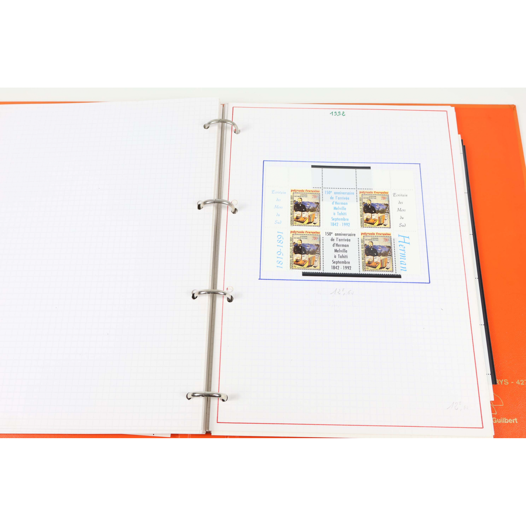 POLYNÉSIE STOCK DE TIMBRES NEUFS** DE 1987 À 1993 AVEC FEUILLES COMPLÈTES