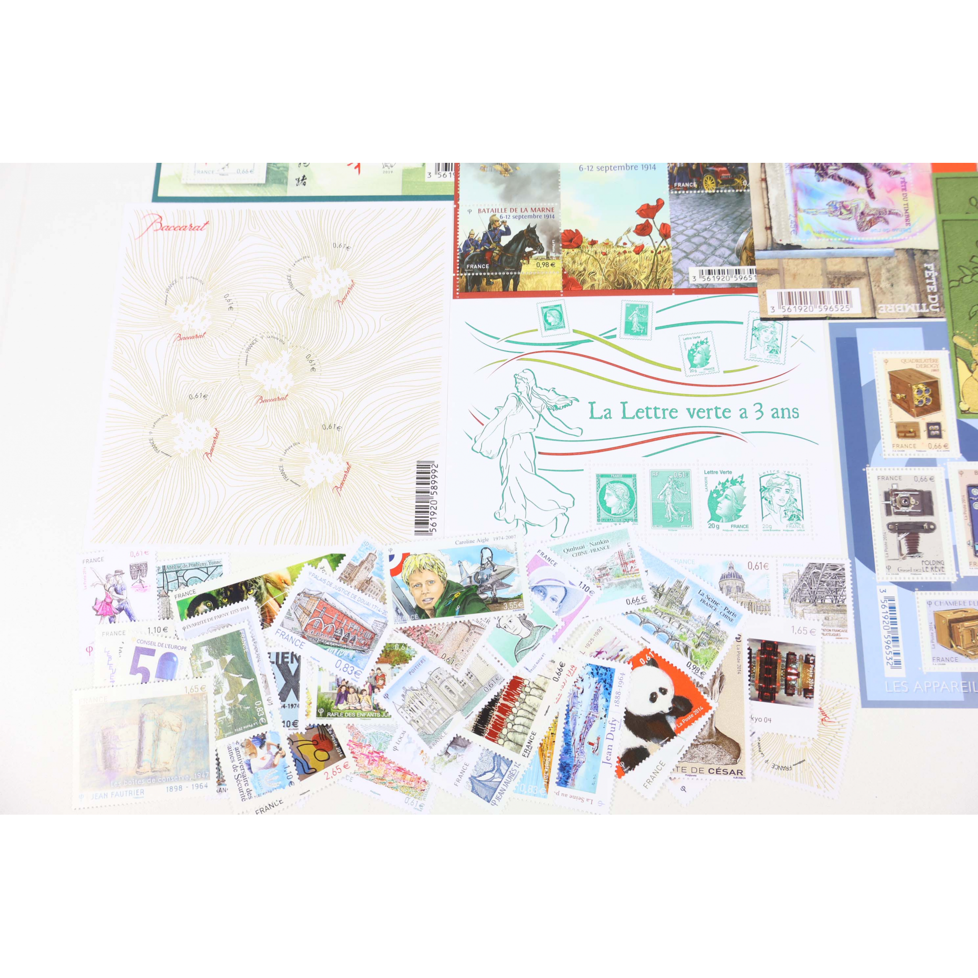 FRANCE COLLECTION DE TIMBRES ET BLOCS-FEUILLET NEUFS** DE 2014 FACIALE 95€