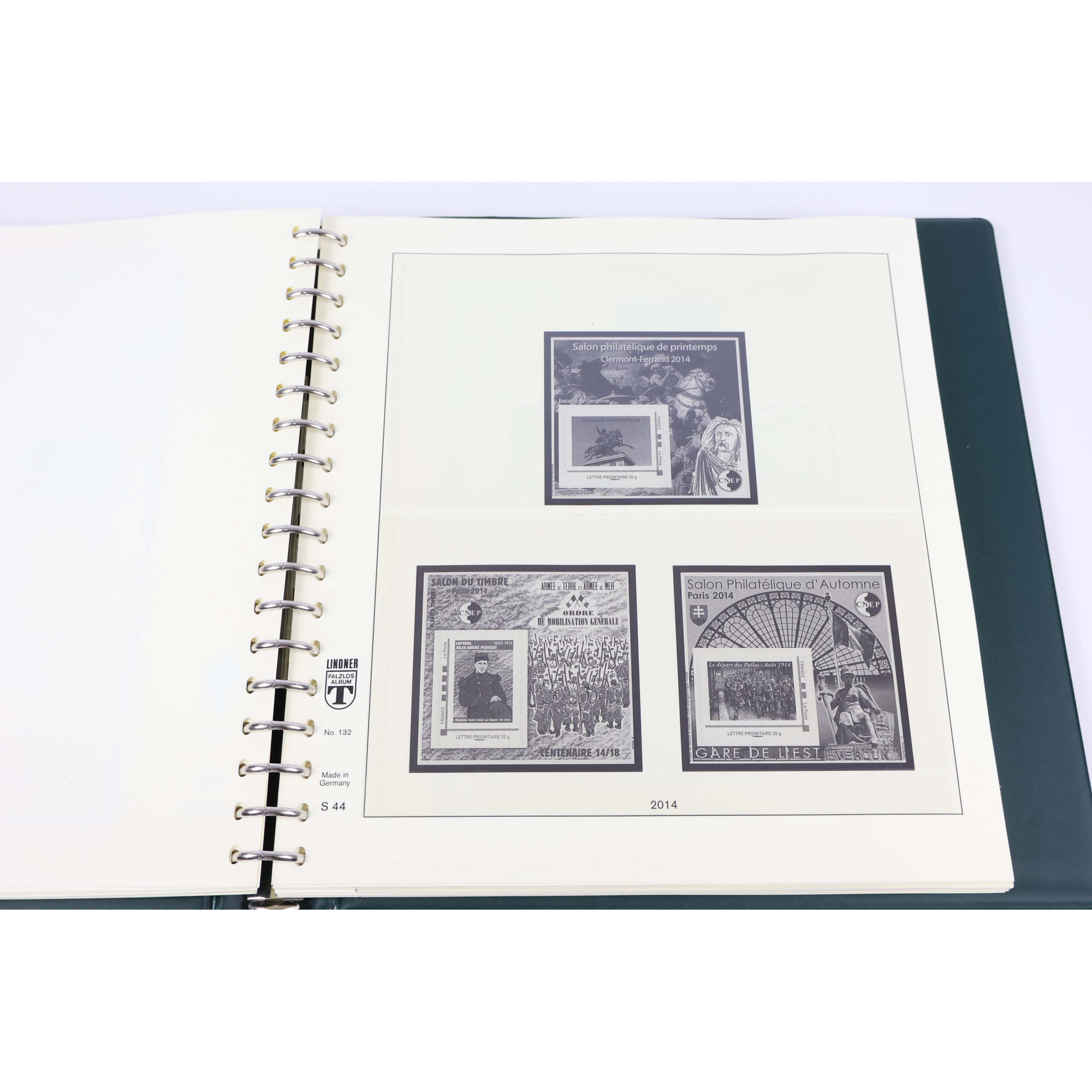 CLASSEUR HAUT DE GAMME LINDNER POUR RANGER LES TIMBRES DE FRANCE DE 2014 ET 2015