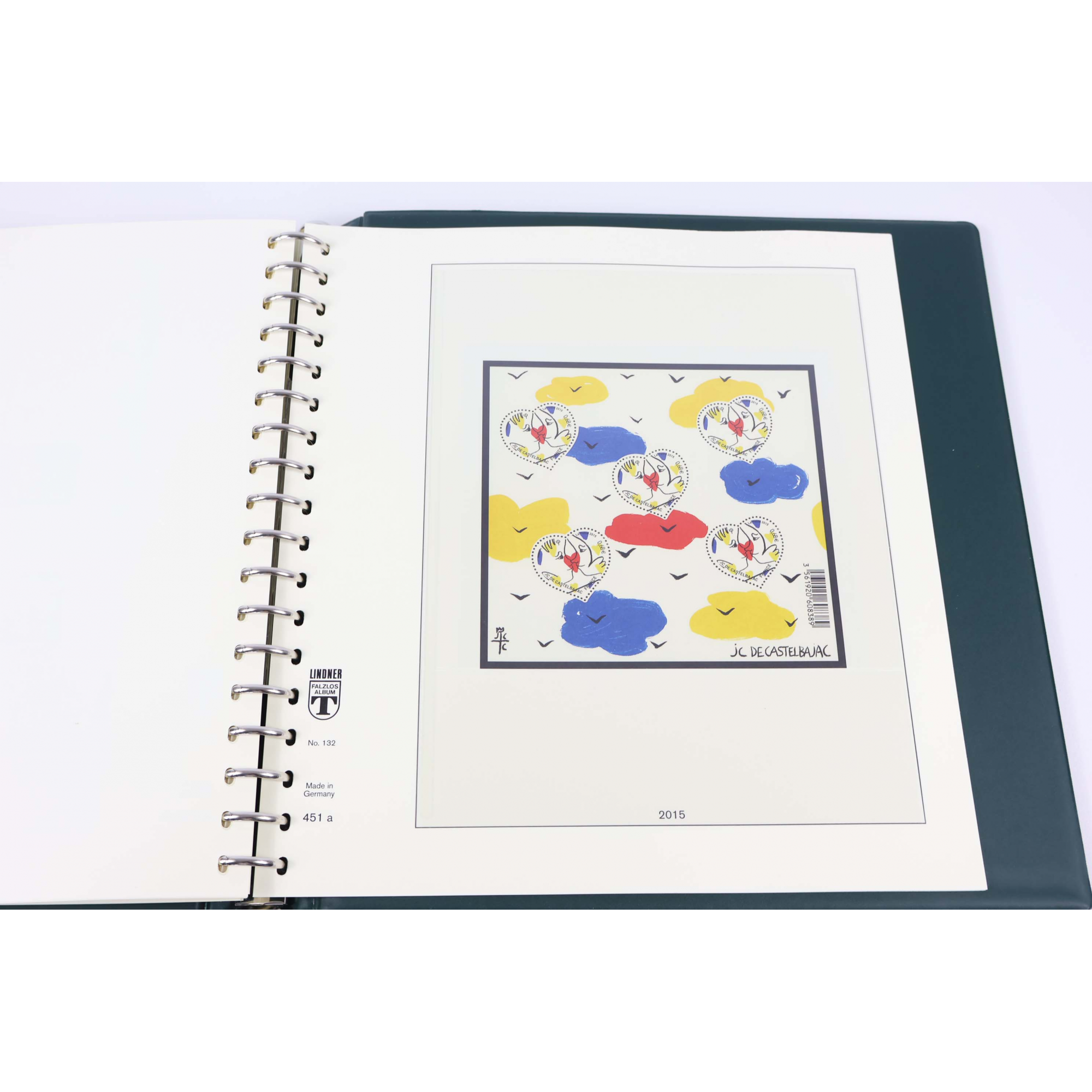 CLASSEUR HAUT DE GAMME LINDNER POUR RANGER LES TIMBRES DE FRANCE DE 2014 ET 2015