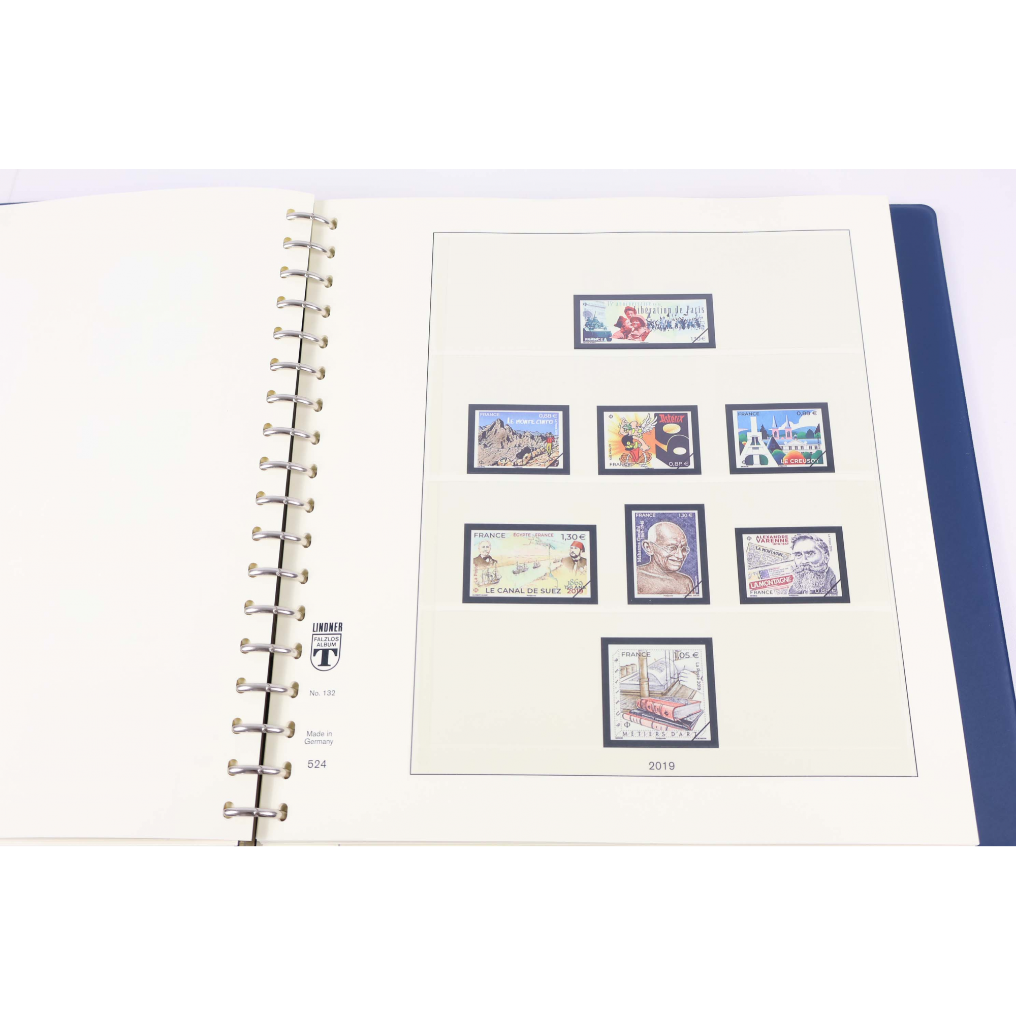 CLASSEUR HAUT DE GAMME LINDNER POUR RANGER LES TIMBRES DE FRANCE DE 2019 ET 2020