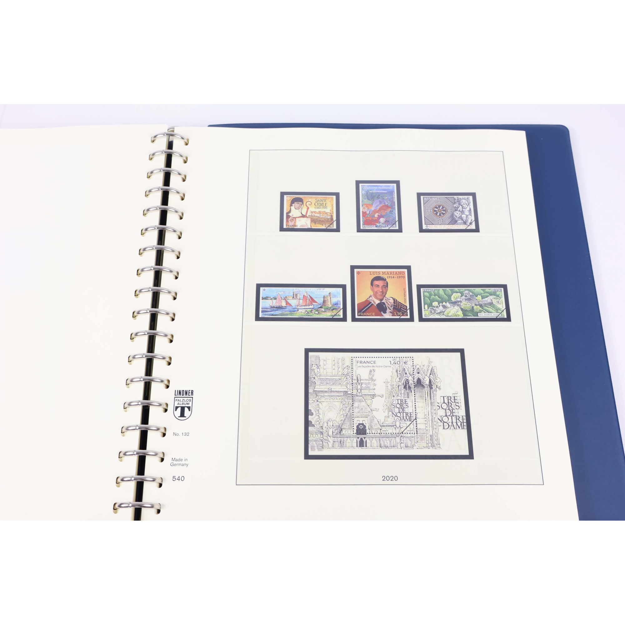 CLASSEUR HAUT DE GAMME LINDNER POUR RANGER LES TIMBRES DE FRANCE DE 2019 ET 2020