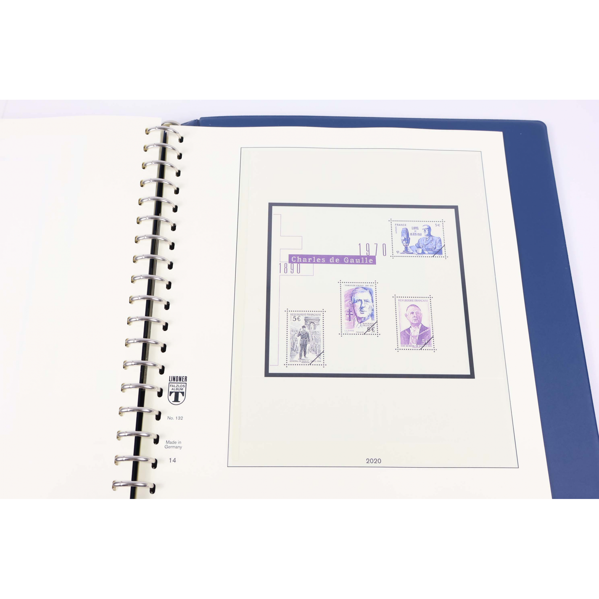 CLASSEUR HAUT DE GAMME LINDNER POUR RANGER LES TIMBRES DE FRANCE DE 2019 ET 2020