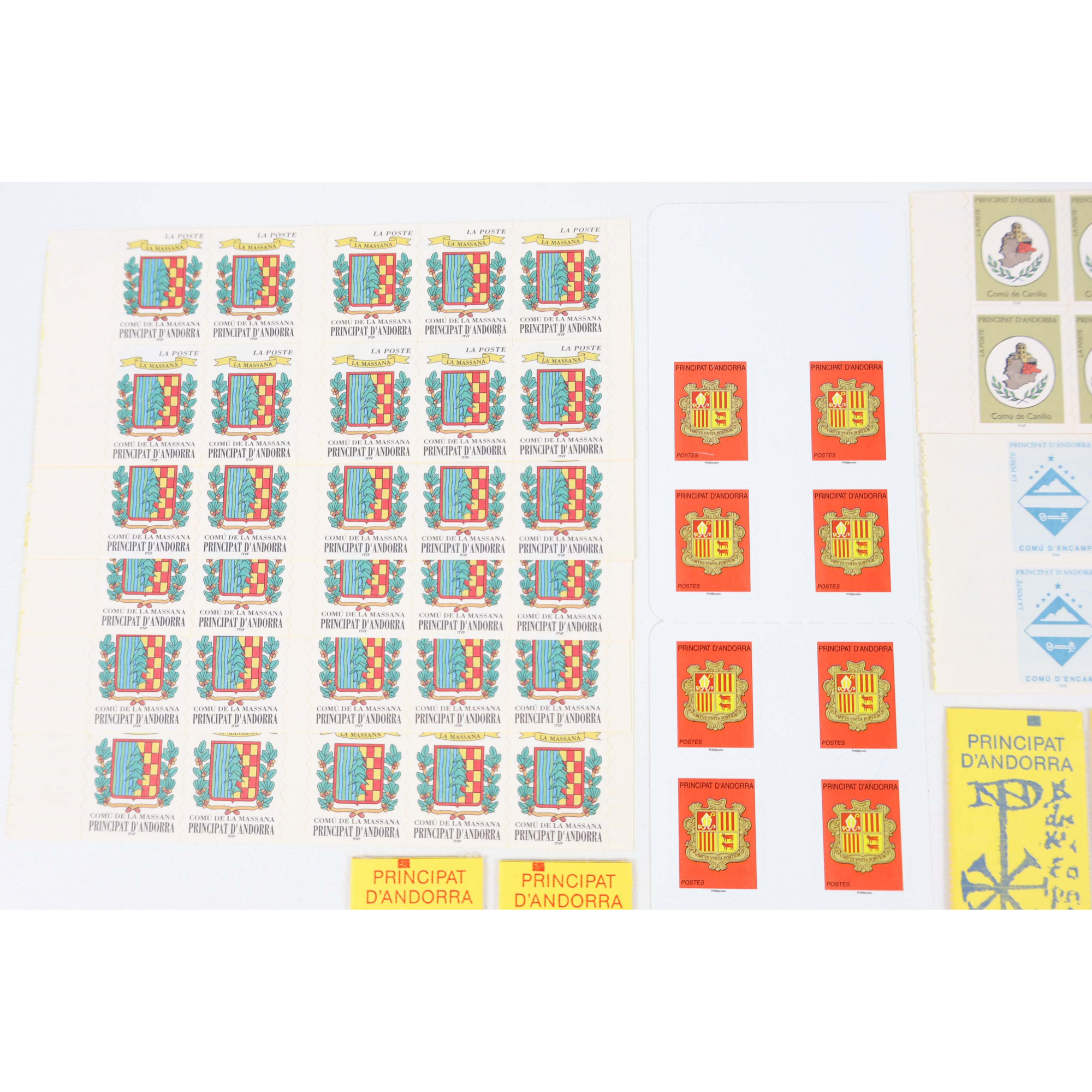 ANDORRE COLLECTION/ STOCK DE CARNETS DE TIMBRES NEUFS** BELLE FACIALE TVP