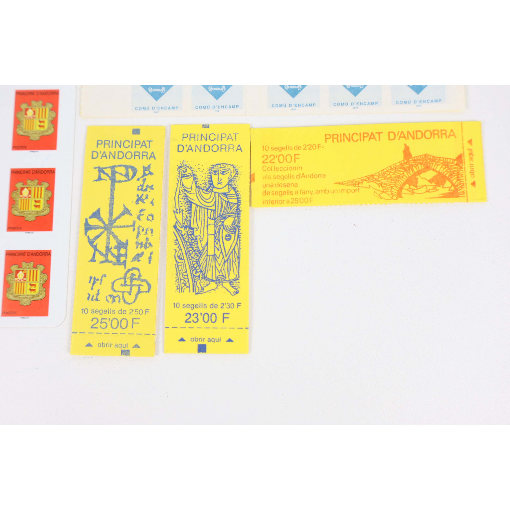 ANDORRE COLLECTION/ STOCK DE CARNETS DE TIMBRES NEUFS** BELLE FACIALE TVP