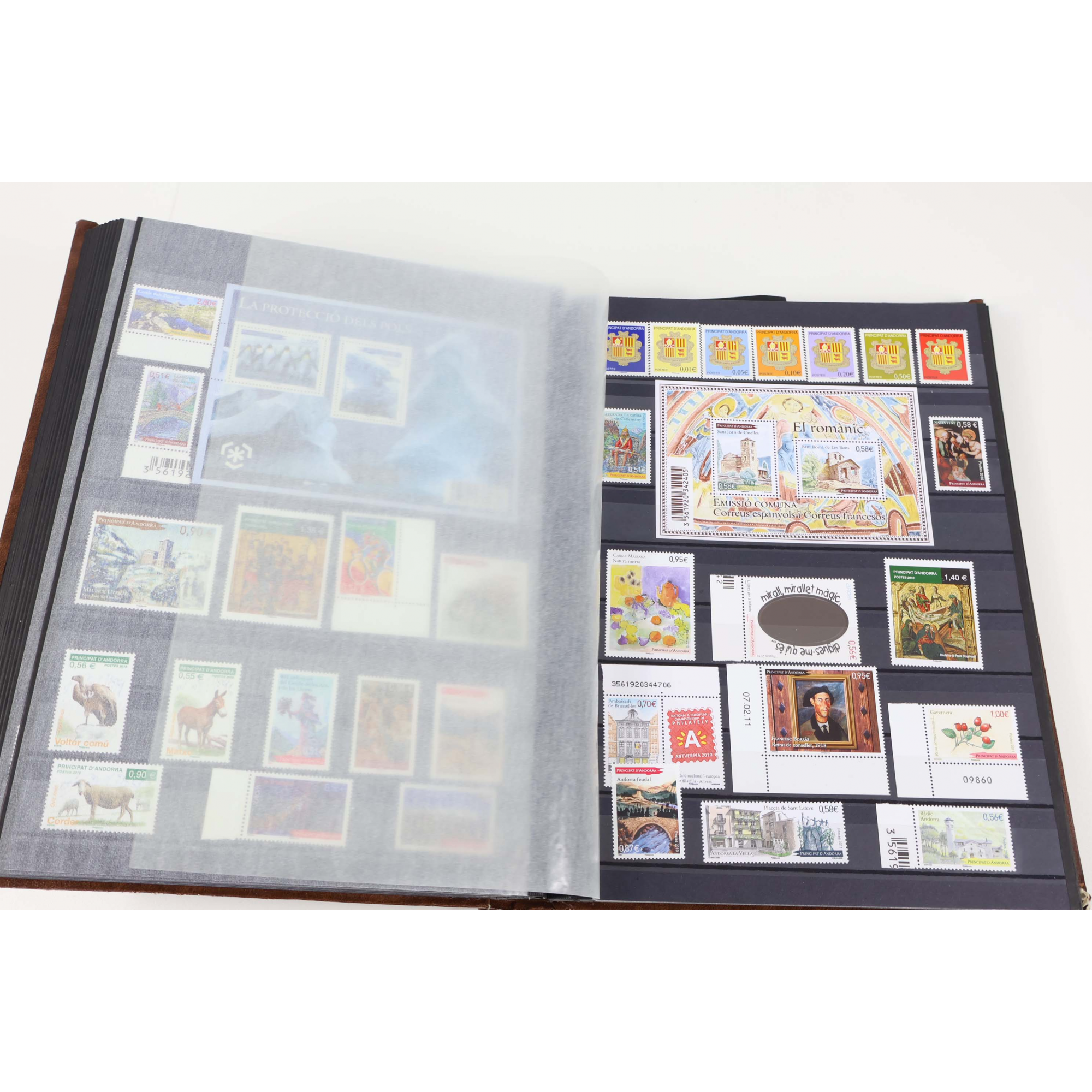 ANDORRE FR ET ESP COLLECTION JUSQU'EN 2016 TIMBRES NEUFS** BELLE FACIALE / COTE