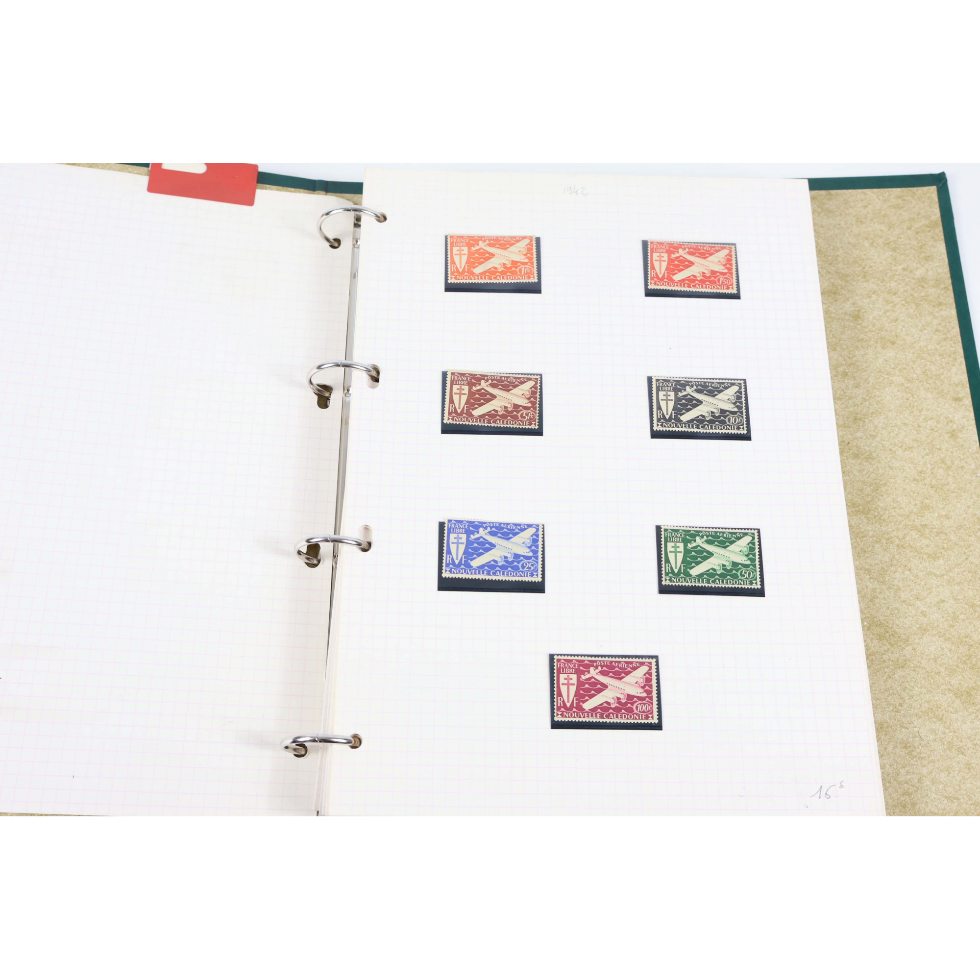 NOUVELLE CALÉDONIE COLLECTION DE TIMBRES NEUFS** JUSQU'EN 1993 AVEC CLASSEUR