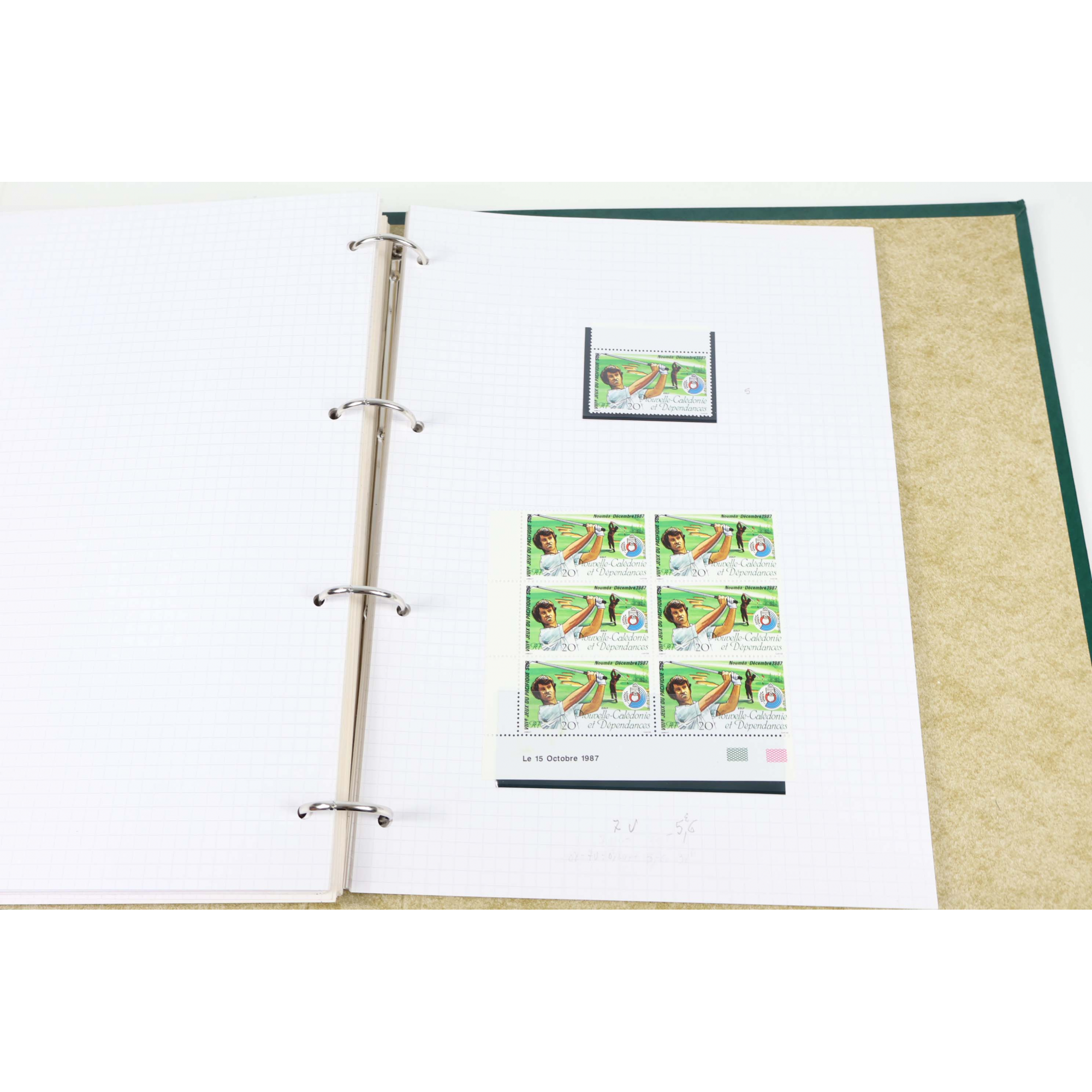 NOUVELLE CALÉDONIE COLLECTION DE TIMBRES NEUFS** JUSQU'EN 1993 AVEC CLASSEUR