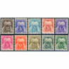 ANDORRE FRANÇAIS TIMBRES-TAXE N°32 À 41 SÉRIE COMPLÈTE TIMBRES NEUFS** COTE 235€
