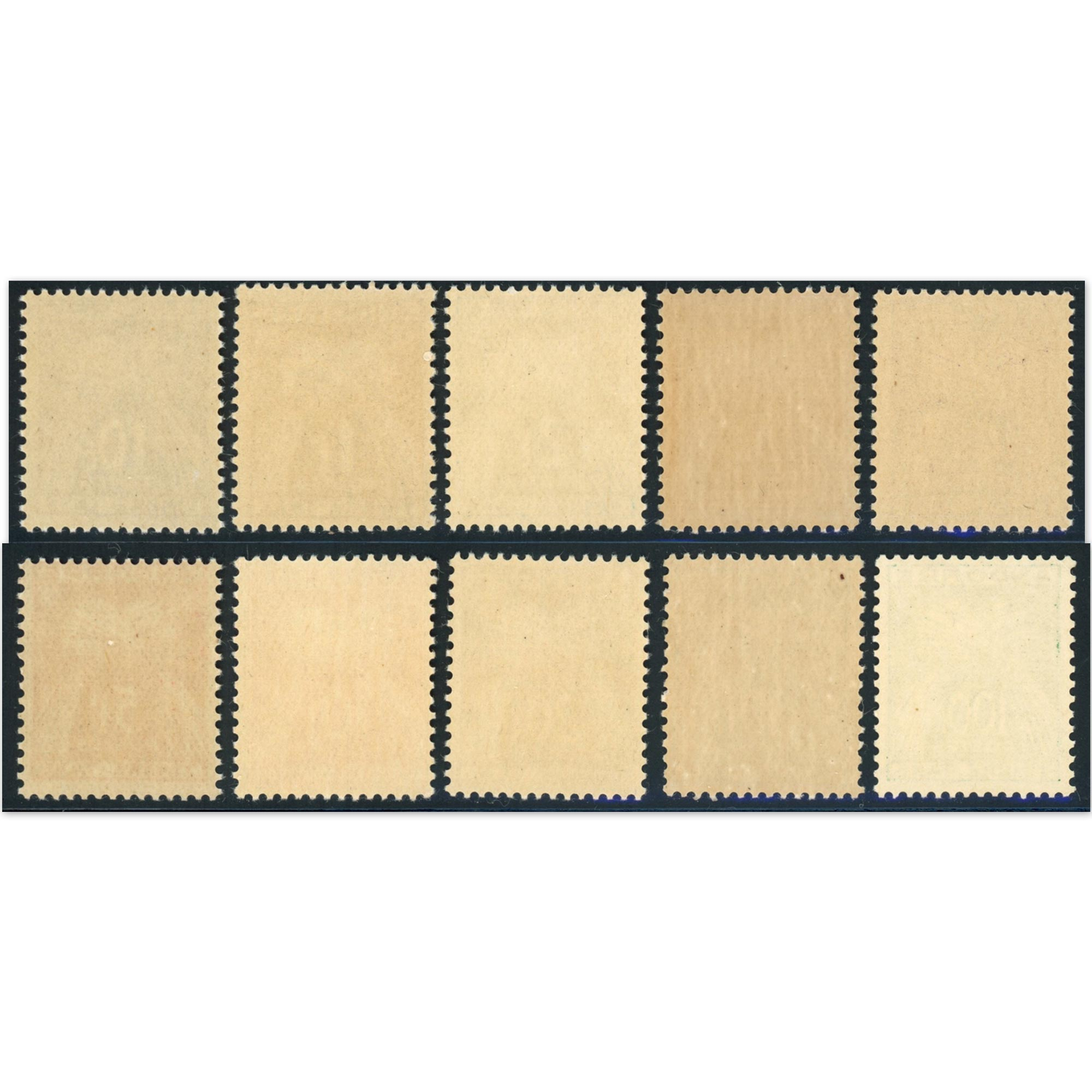 ANDORRE FRANÇAIS TIMBRES-TAXE N°32 À 41 SÉRIE COMPLÈTE TIMBRES NEUFS** COTE 235€