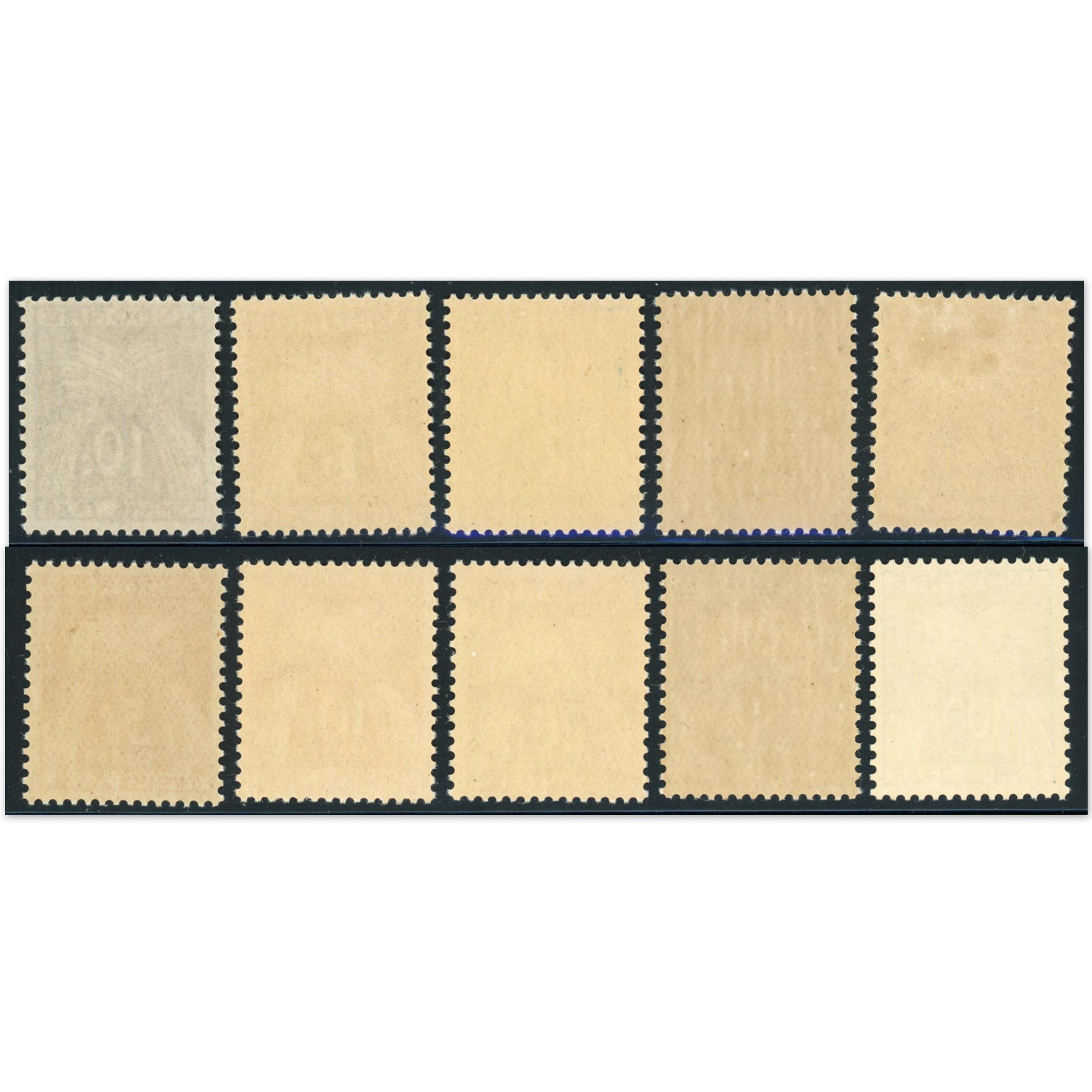 ANDORRE FRANCAIS TIMBRES-TAXE N°32 À 41 SÉRIE COMPLÈTE TIMBRES NEUFS COTE 235€