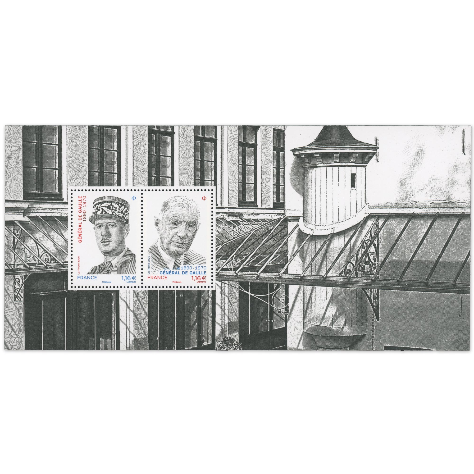 FRANCE, BLOC SOUVENIR N° 171, ANNIVERSAIRE NAISSANCE DE GAULLE ANNÉE 2020 NEUF**