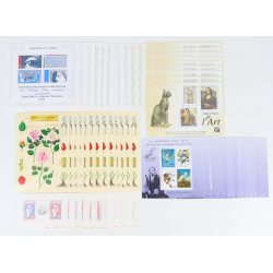 FRANCE LOT DE BLOCS-FEUILLETS EN FRANCS POUR COLLECTION OU COURRIER VF 132€