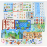 FRANCE LOT DE BLOCS-FEUILLETS ET TIMBRES EN EUROS COLLECTION/COURRIER VF 200€