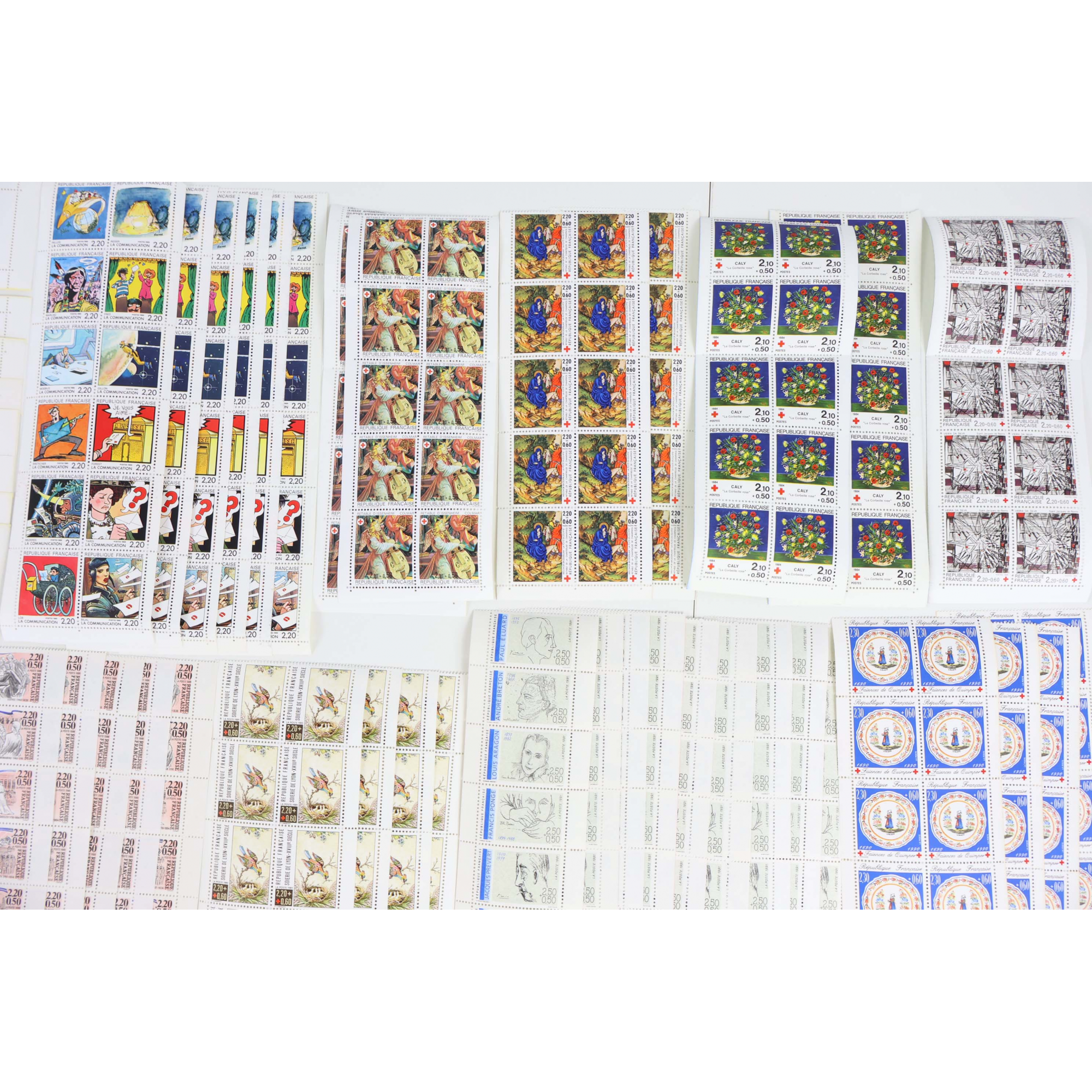FRANCE LOT DE CARNETS EN FRANCS POUR COLLECTION OU COURRIER VALEUR FACIALE 1388F