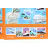 LOT 100 BLOCS N° 47 LE SIÈCLE AU FIL DU TIMBRE V, NEUFS** 0.46€ X 10 VF 460€