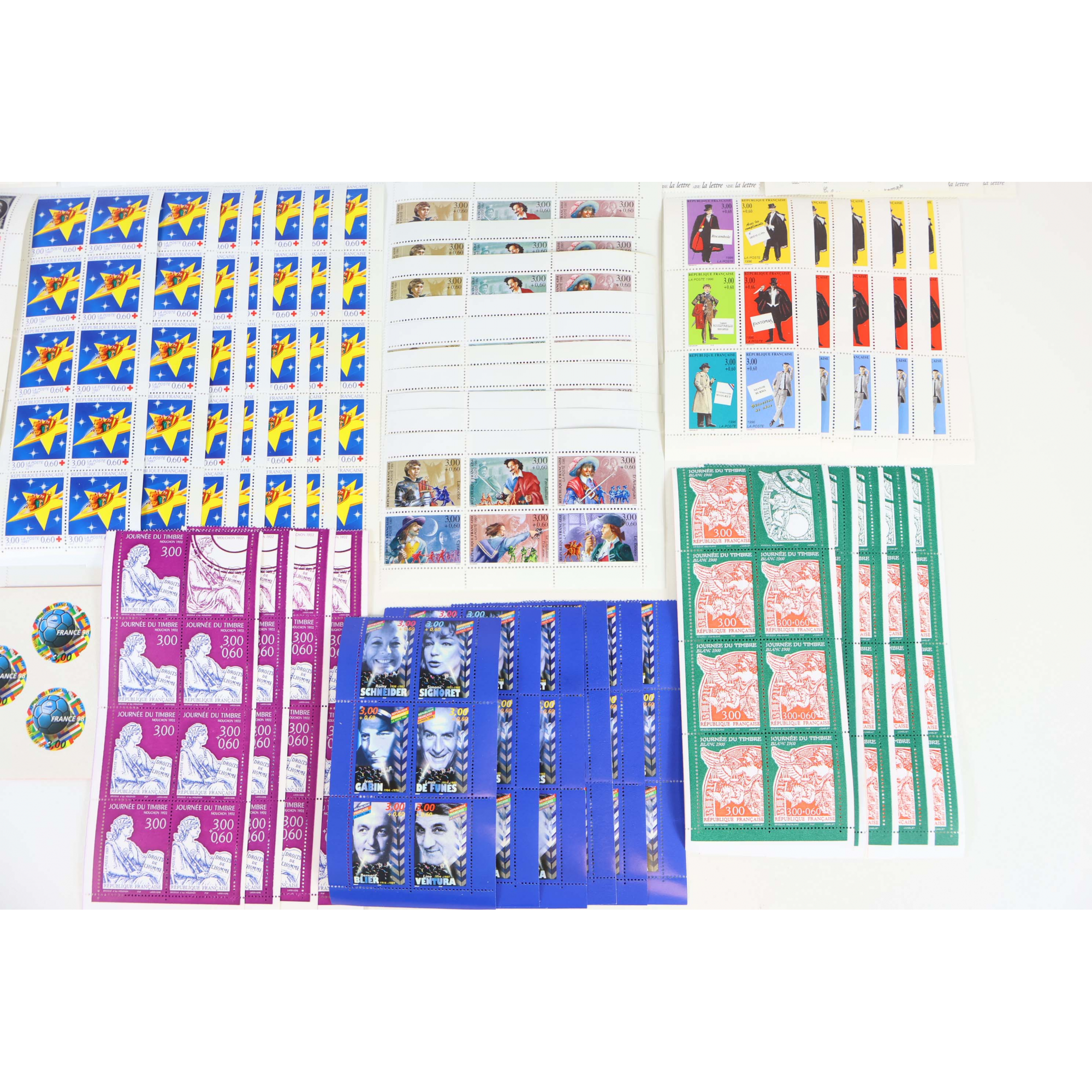 FRANCE LOT DE CARNETS EN FRANCS POUR COLLECTION OU COURRIER VALEUR FACIALE 1620F