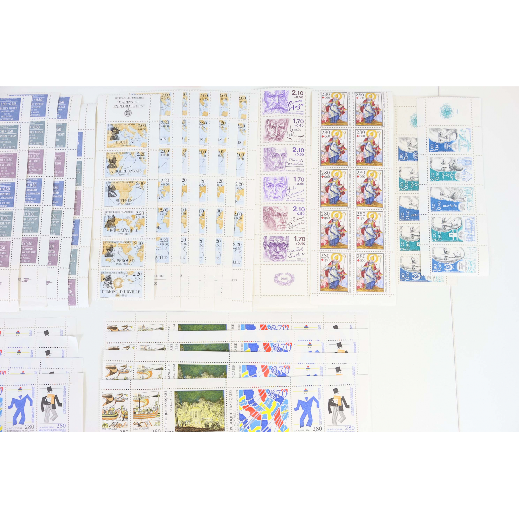 FRANCE LOT DE CARNETS EN FRANCS POUR COLLECTION OU COURRIER VALEUR FACIALE 1244F