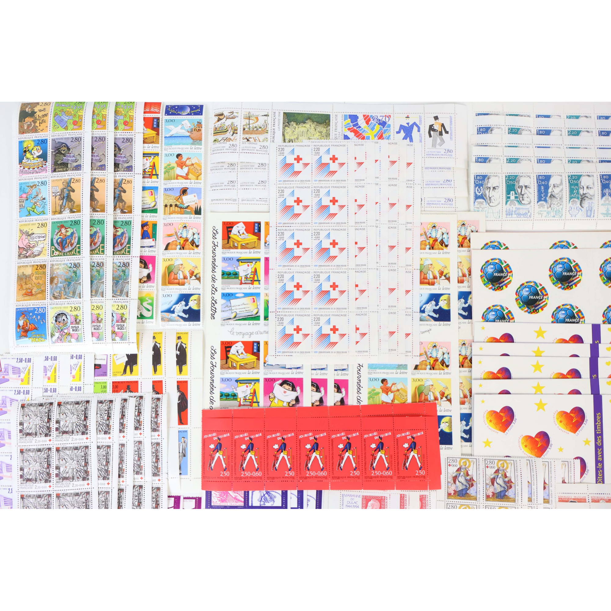 FRANCE LOT DE CARNETS EN FRANCS POUR COLLECTION OU COURRIER VALEUR FACIALE 3881F