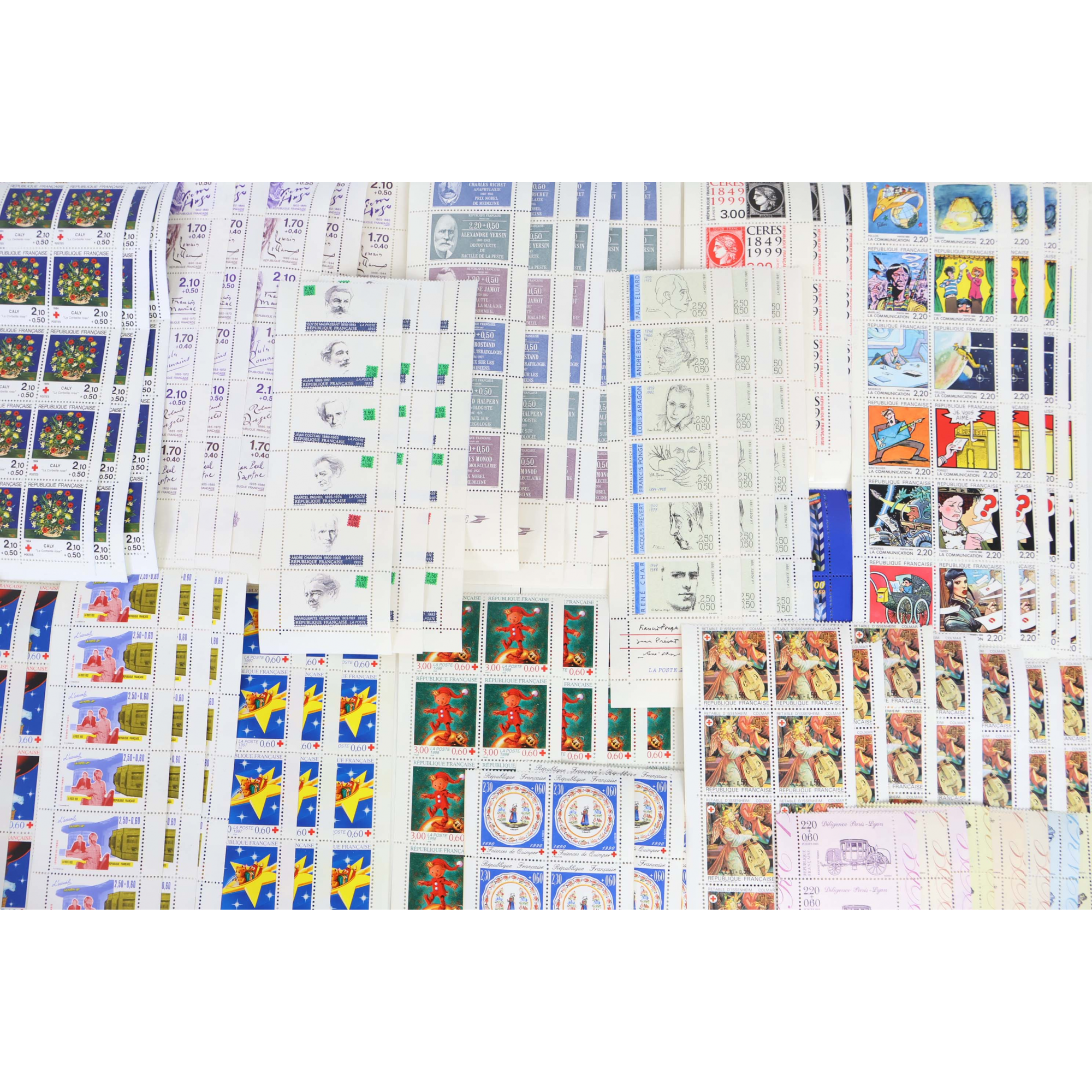 FRANCE LOT DE CARNETS EN FRANCS POUR COLLECTION OU COURRIER VALEUR FACIALE 3881F