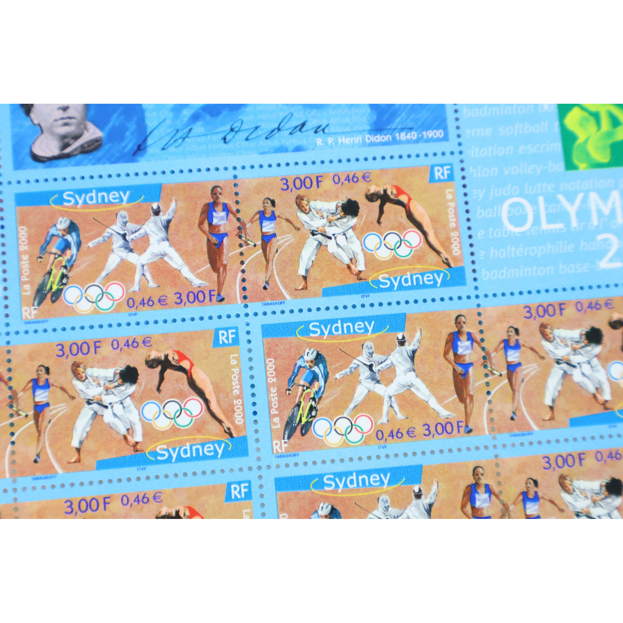 LOT 100 BLOCS N° 31A JO SYDNEY 2000 TIMBRES NEUFS** 0.46€ X 10 FACIALE 460€