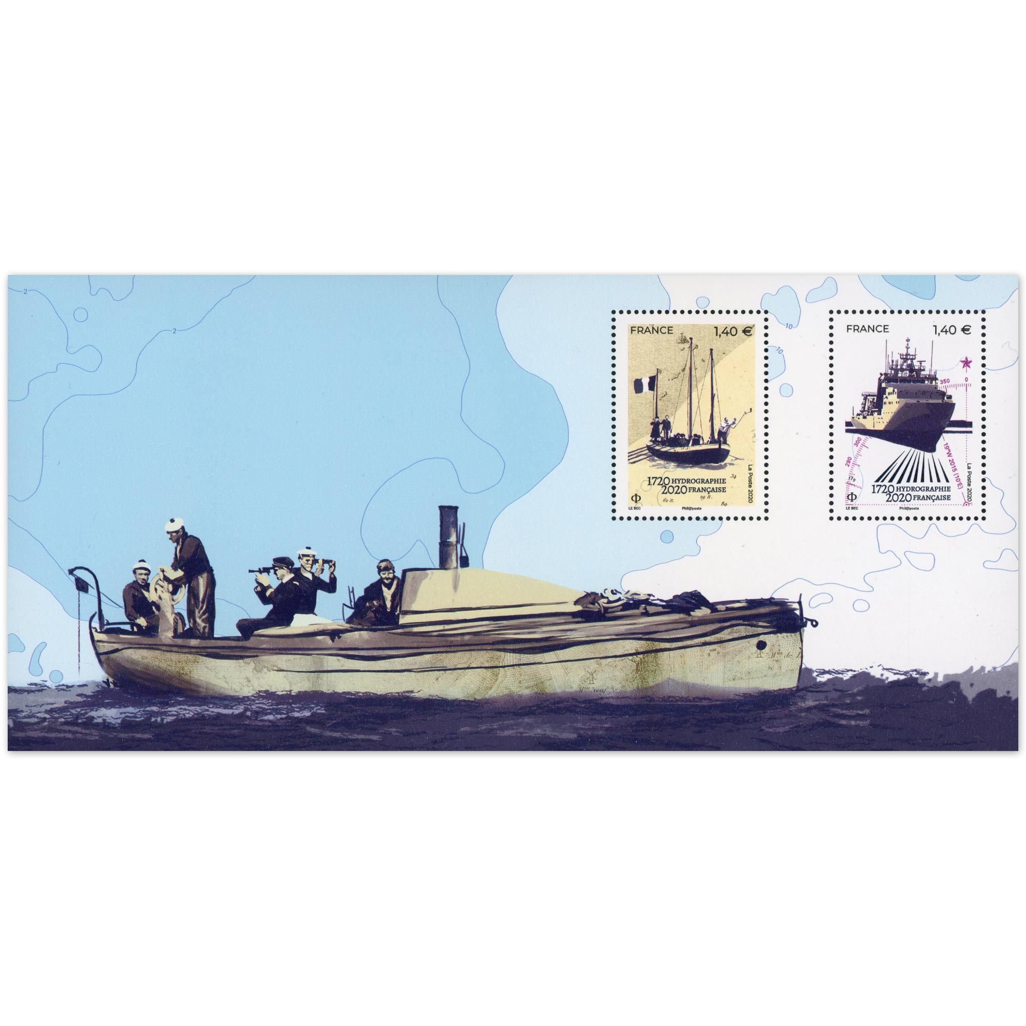 FRANCE, BLOC SOUVENIR N° 167, HYDROGRAPHIE OCÉANOGRAPHIE ANNÉE 2020 NEUF**