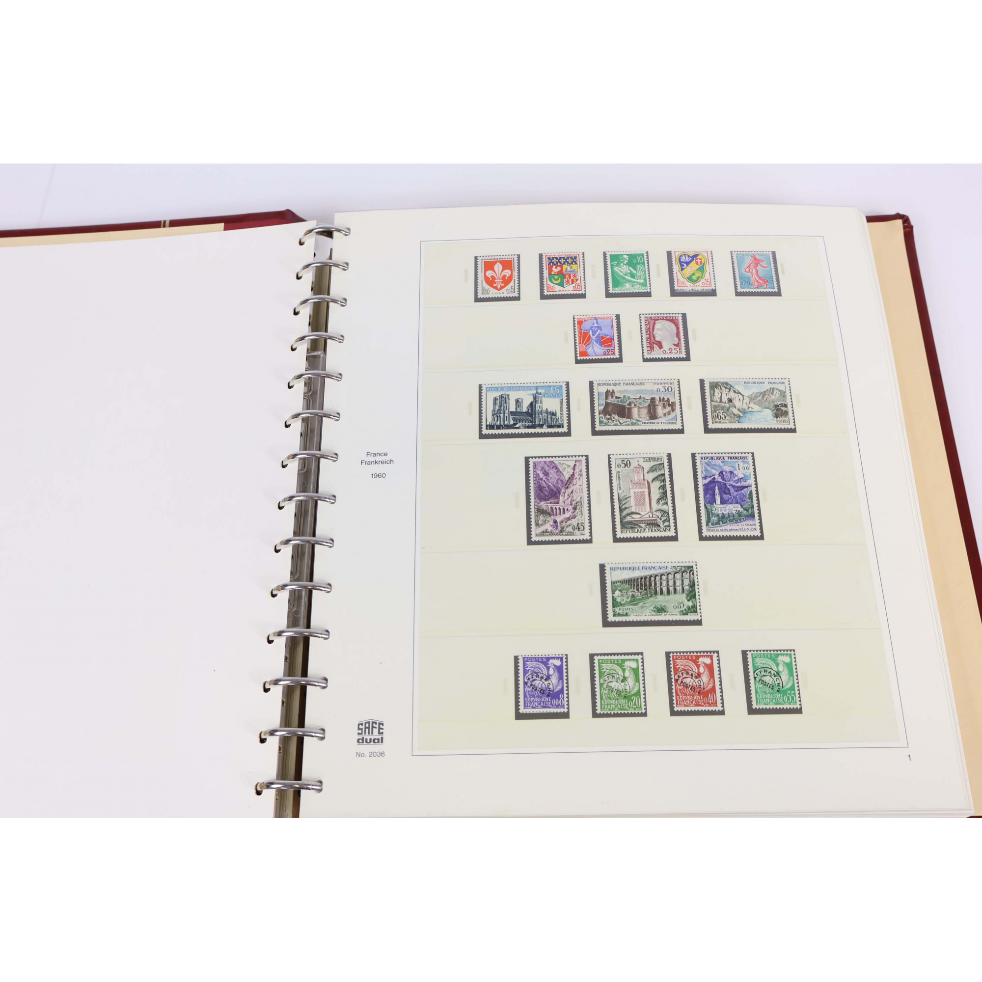 FRANCE COLLECTION DE 1960 À 1972 TIMBRES NEUFS** CLASSEUR HAUT DE GAMME SAFE