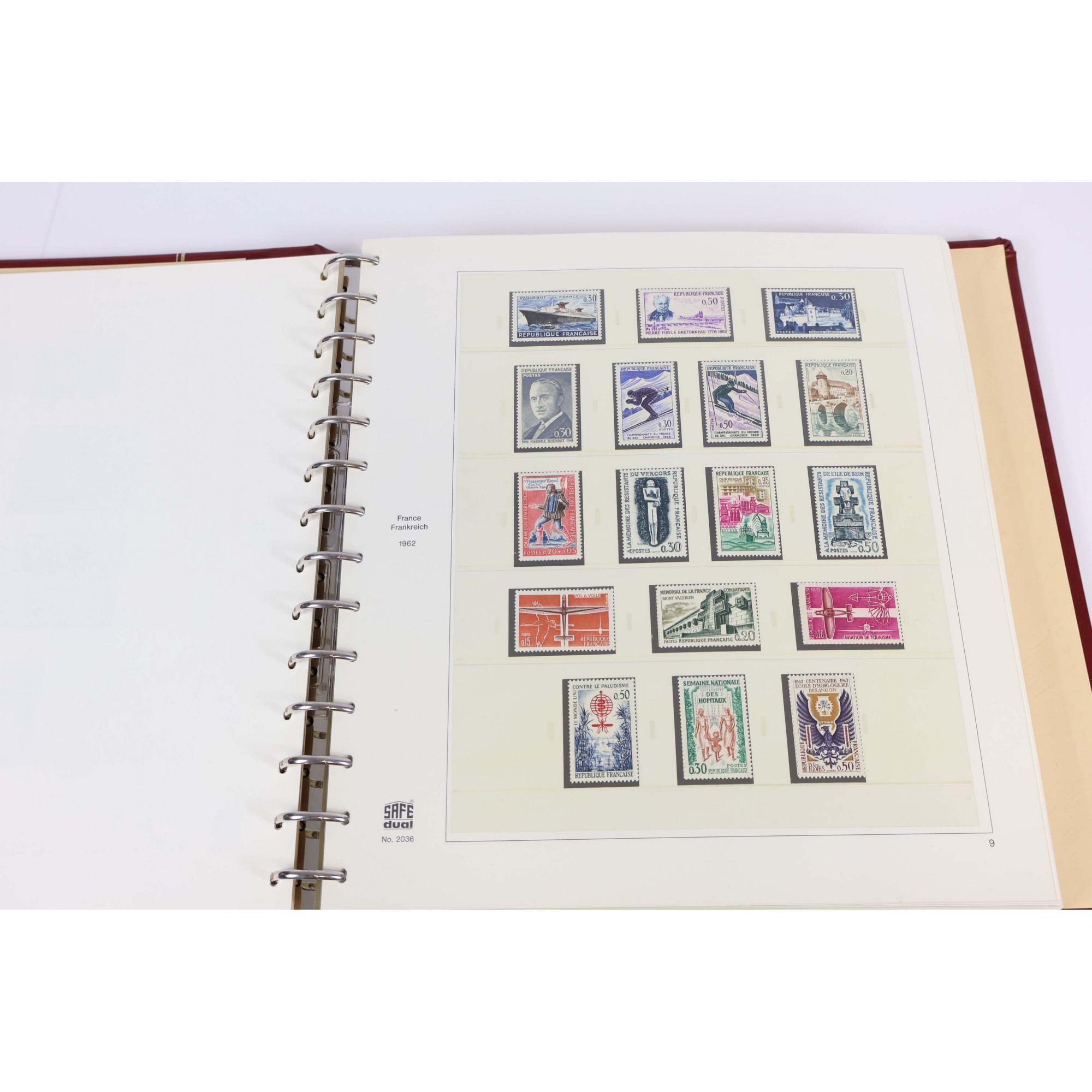 FRANCE COLLECTION DE 1960 À 1972 TIMBRES NEUFS** CLASSEUR HAUT DE GAMME SAFE